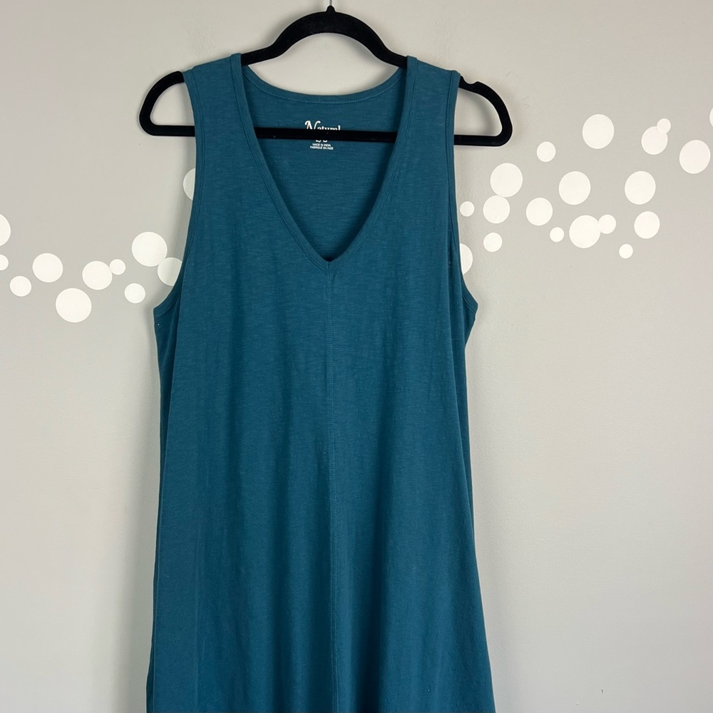 Natural Reflections Teal Sleeveless Dress - Picture 2 of 7